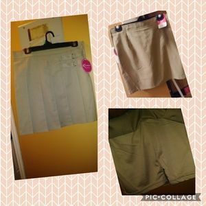 Tan uniform skirt